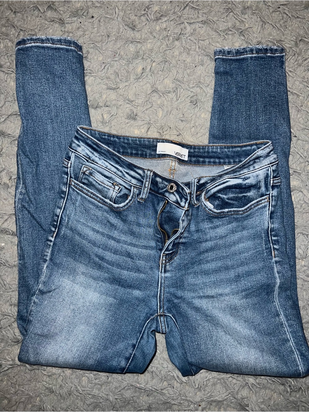 Women's Vervet Mid-Wash Blue Stretch Jeans